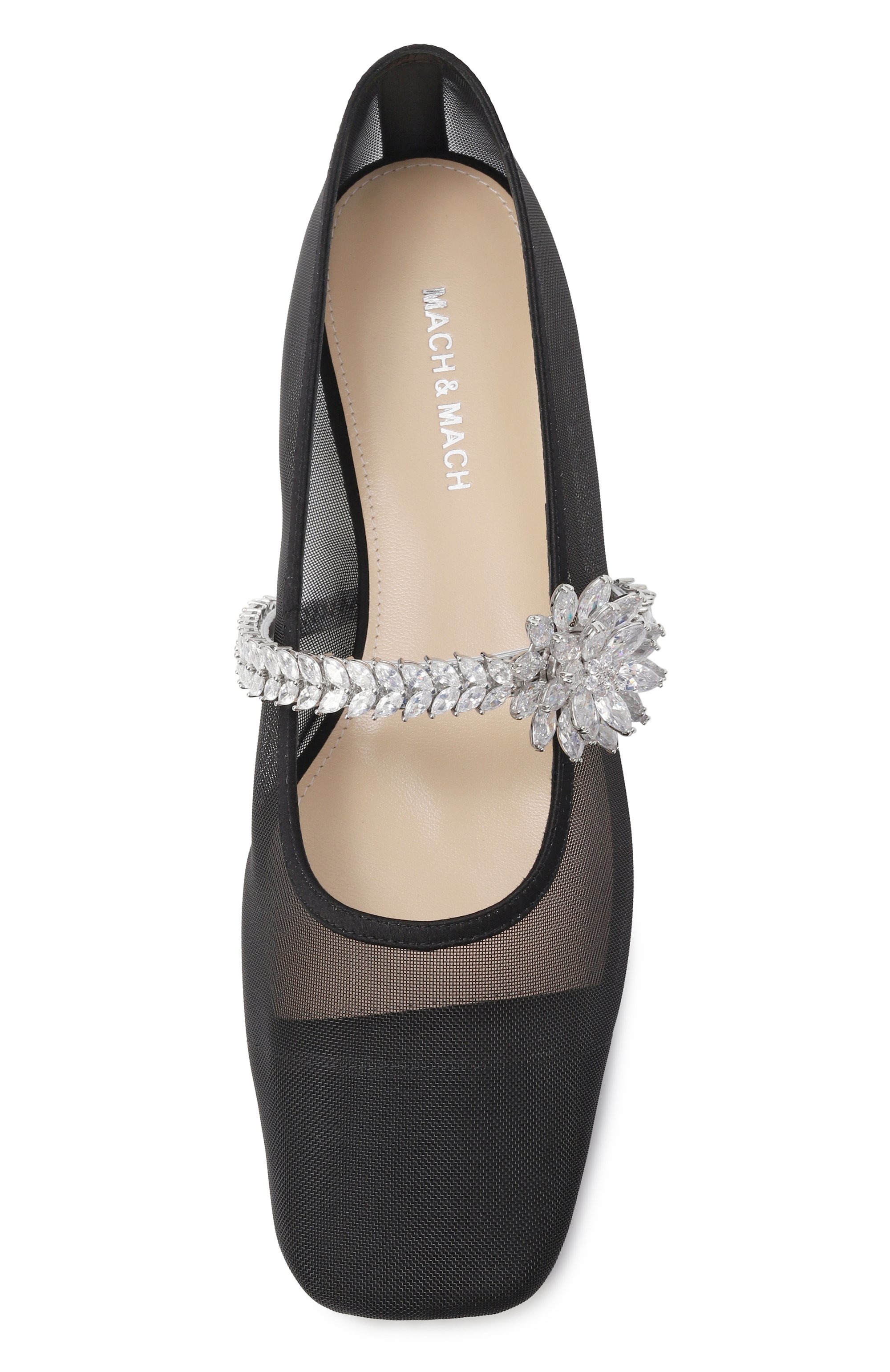 Текстильные балетки lotus flower MACH & MACH, арт. R25-S0913-10-NET-B17, фото 6