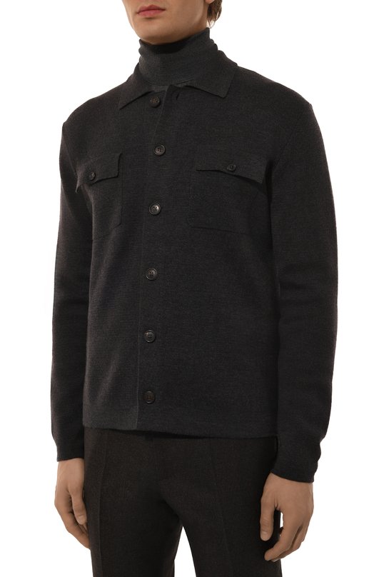 Шерстяная рубашка Corneliani 94M589-9425164 Серый  94M589-9425164 Фото 3