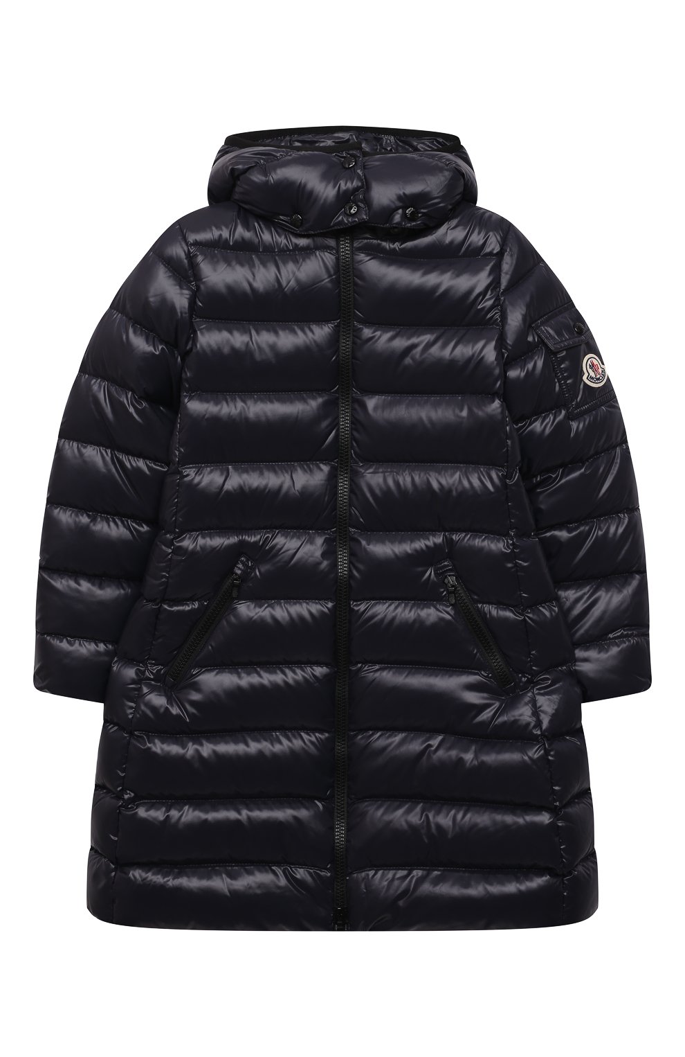 Пуховое пальто moka MONCLER ENFANT темно-синего цвета по цене 75550 руб., арт. G2-954-1C501-10-68950/8-10A, фото 1 Пуховое пальто moka MONCLER ENFANT, арт. G2-954-1C501-10-68950/8-10A, фото 1