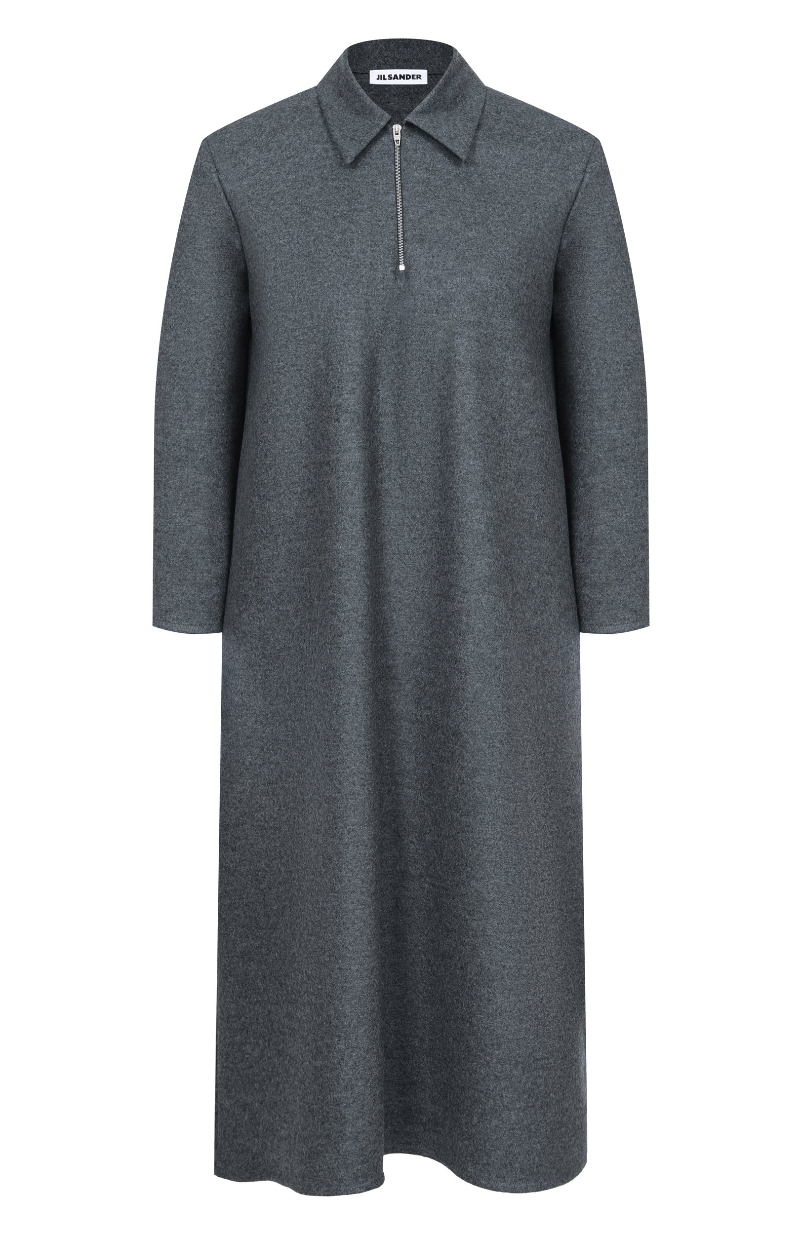 Шерстяное платье JIL SANDER серого цвета по цене 178500 руб., арт. J02CT0701/J40045, фото 1 Шерстяное платье JIL SANDER, арт. J02CT0701/J40045, фото 1