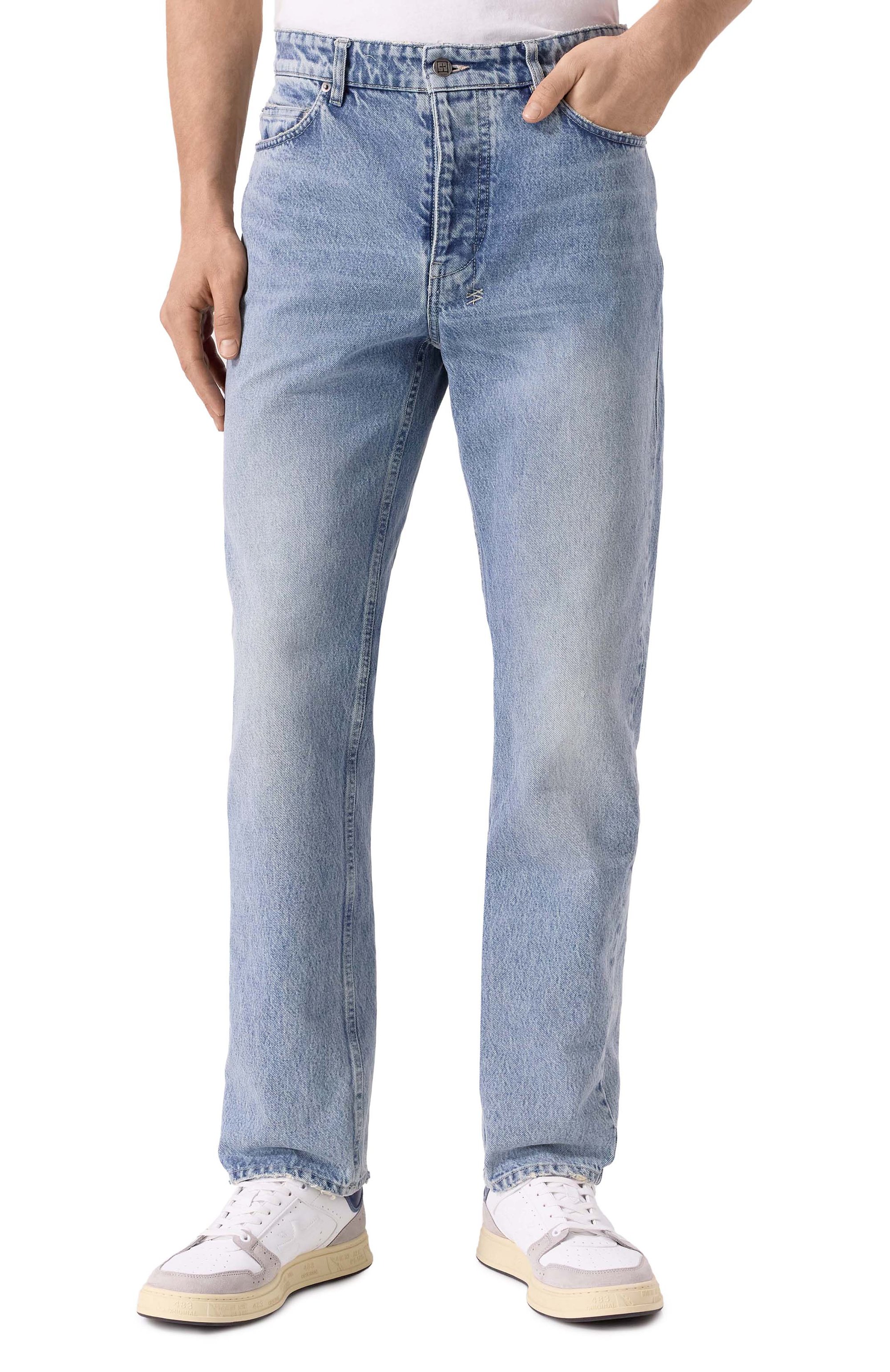 Джинсы KSUBI голубого цвета по цене 28800 руб., арт. MPS25DJ002, фото 3 Джинсы KSUBI, арт. MPS25DJ002, фото 3