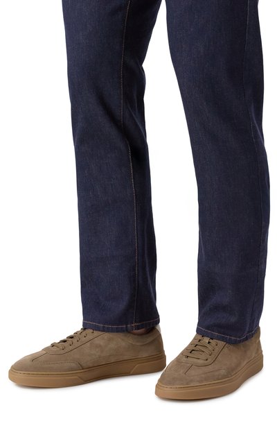 Замшевые кеды kieran BOSS темно-бежевого цвета по цене 26950 руб., арт. 50548715, фото 3 Замшевые кеды kieran BOSS, арт. 50548715, фото 3