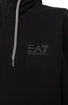 Мужской хлопковый спортивный костюм EA7 черного цвета, арт. 7M000236/AF13512 | Фото 7 (Материал сплава: Проставлено; Рукава: Длинные; Драгоценные камни: Проставлено; Кросс-КТ: Спорт; Материал внешний: Хлопок)