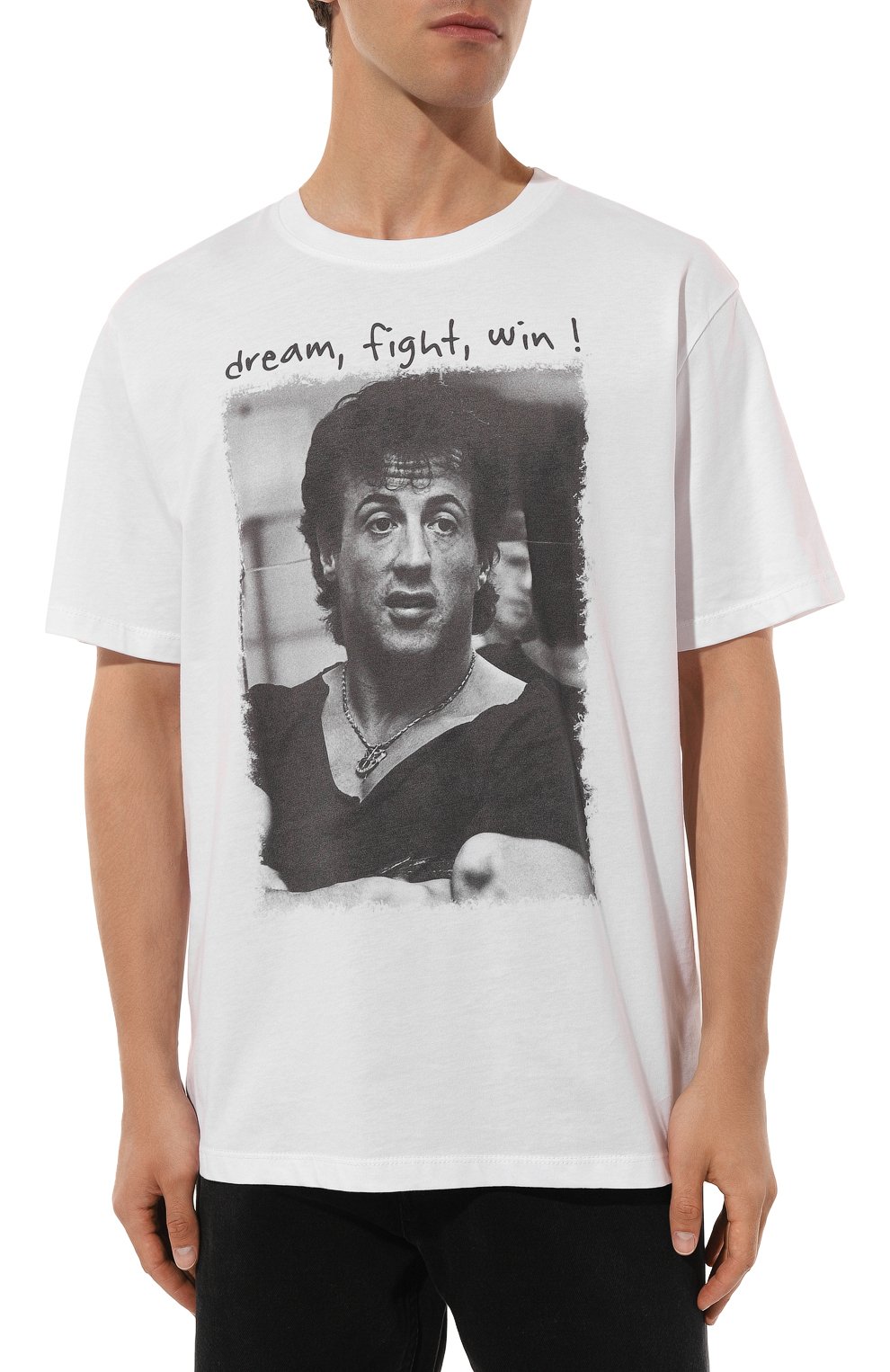 Хлопковая футболка BISIBIGLIO, арт. STALL0NE FIGHT WIN, фото 3