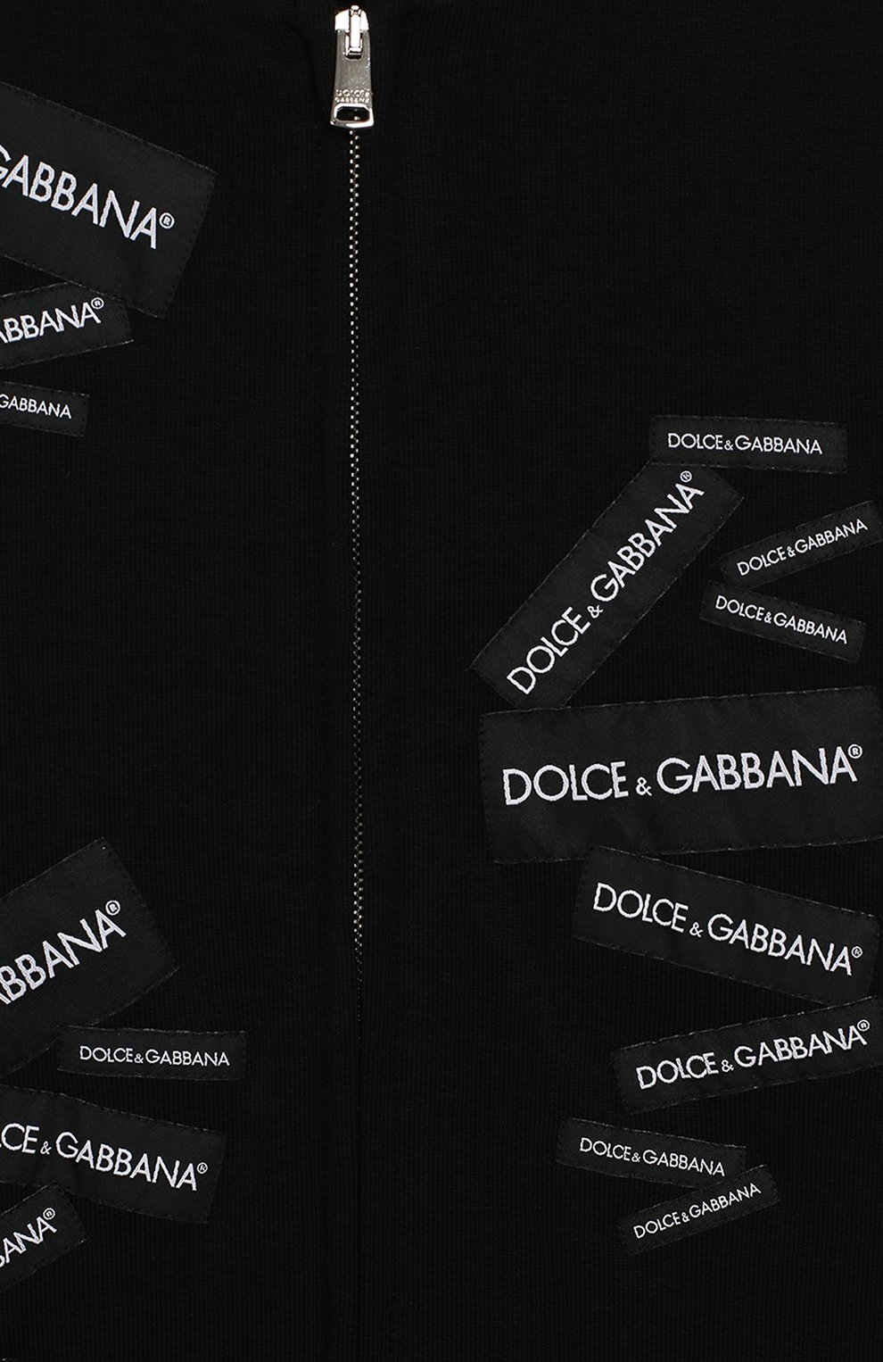 Хлопковый кардиган DOLCE & GABBANA черного цвета по цене 20650 руб., арт. L4JW2G/G7R0H/8-14, фото 3 Хлопковый кардиган DOLCE & GABBANA, арт. L4JW2G/G7R0H/8-14, фото 3