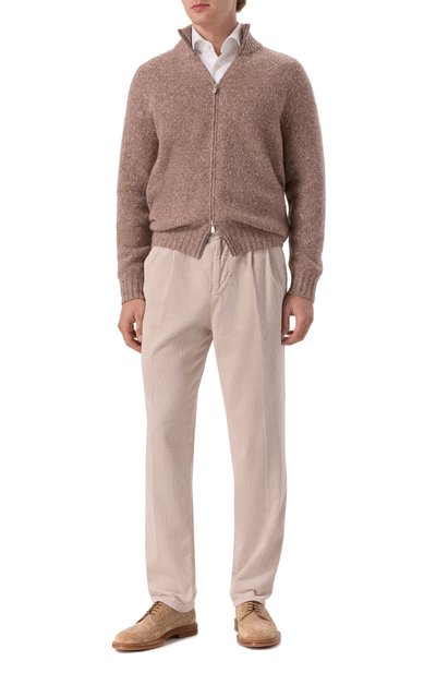 Вельветовые брюки BRUNELLO CUCINELLI светло-бежевого цвета по цене 143500 руб., арт. M280UE1710, фото 2 Вельветовые брюки BRUNELLO CUCINELLI, арт. M280UE1710, фото 2