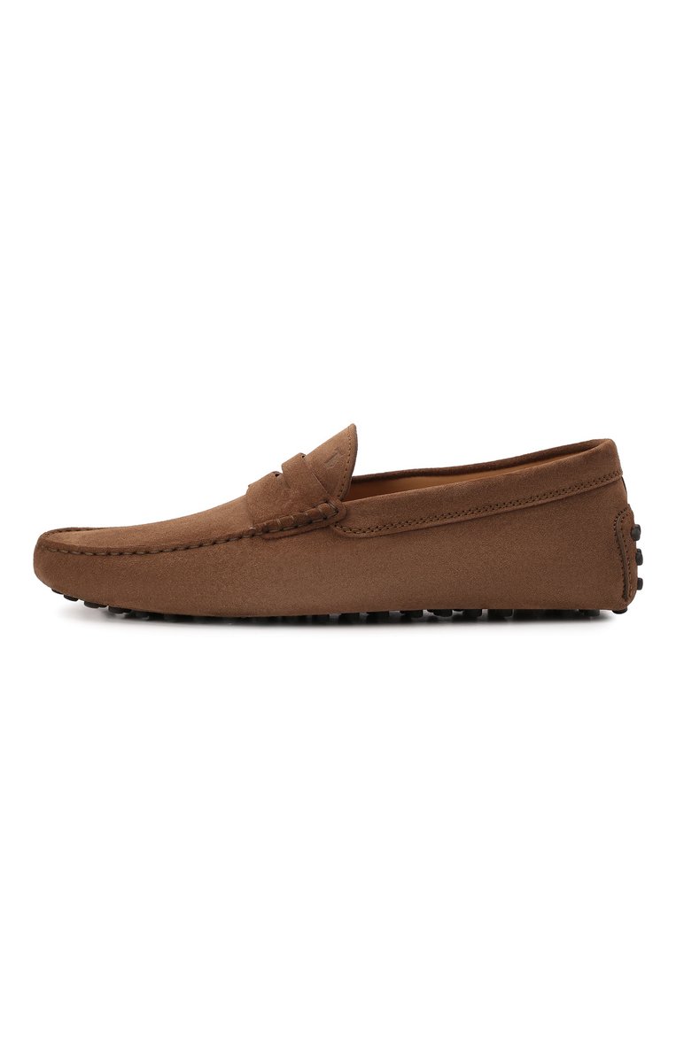 Мужские замшевые мокасины TOD’S коричневого цвета, арт. XXM64C00640RE0 | Фото 4 (Материал внутренний: Натуральная кожа; Стили: Кэжуэл; Нос: Не проставлено; Материал внешний: Натуральная кожа, Замша; Автоматизация состава: Проставлено)