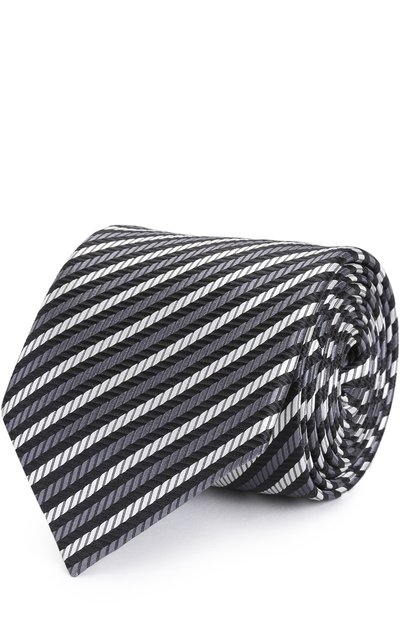 Мужской шелковый галстук в полоску ZEGNA, арт. Z9D081L8
