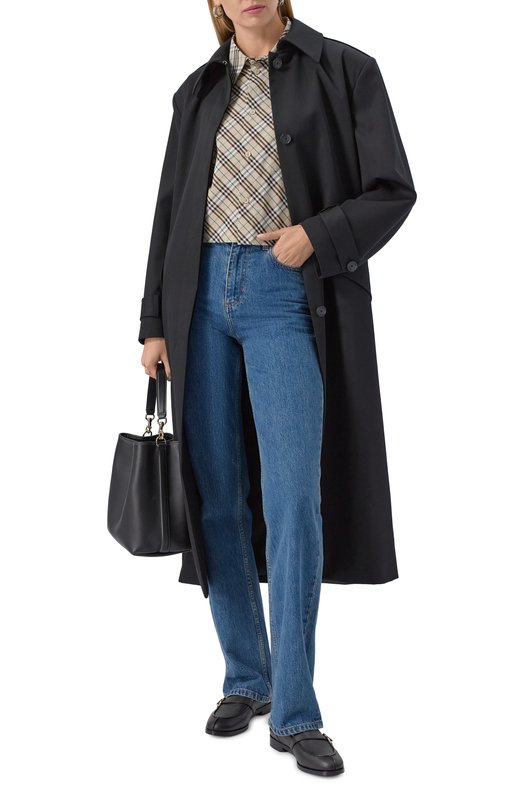 Хлопковая рубашка Burberry 8101121 Бежевый  8101121 Фото 2