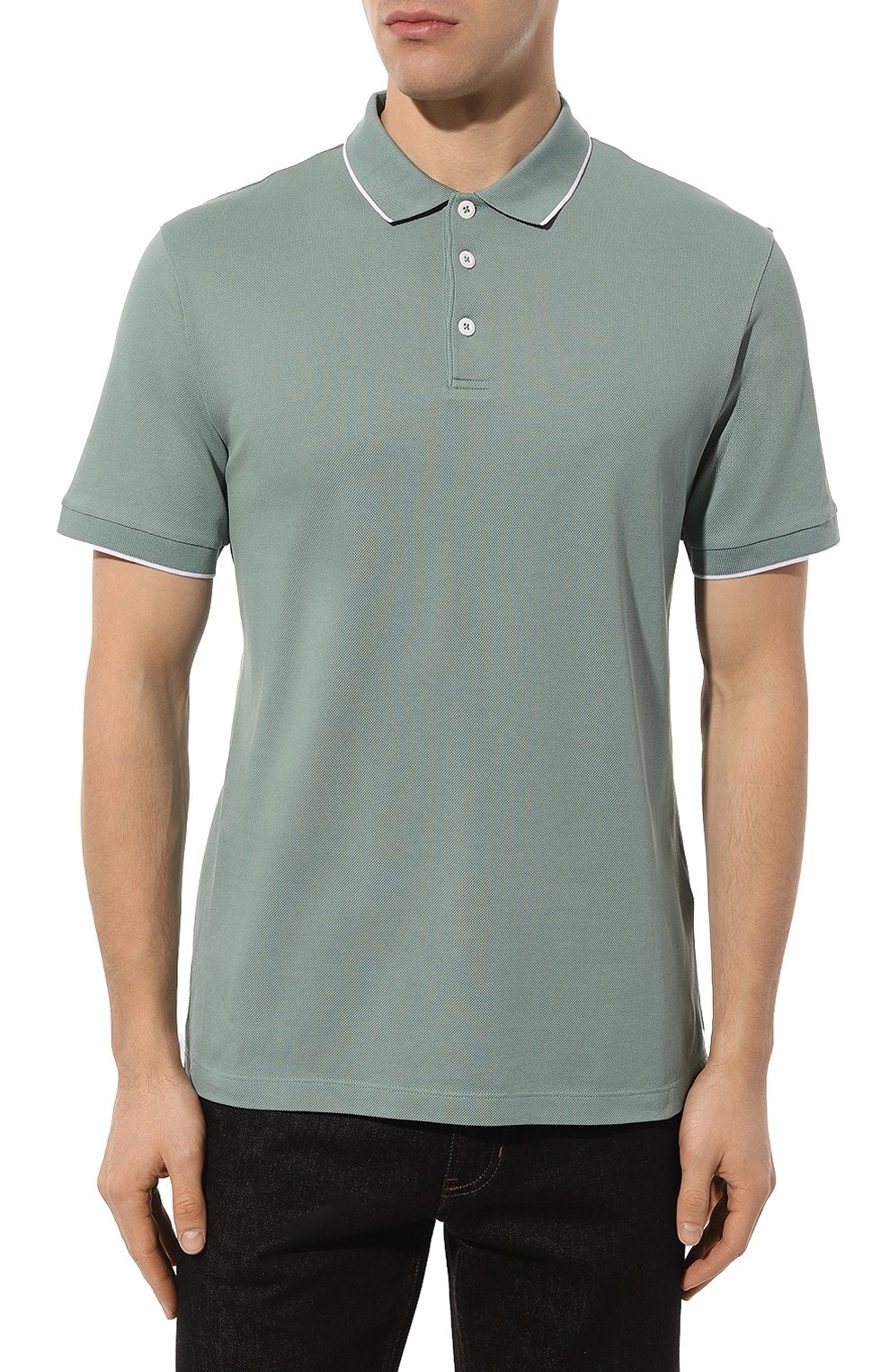 Хлопковое поло GIORGIO ARMANI, арт. 3KSF75/SJMZZ, фото 3