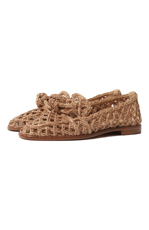 

Текстильные лоферы Alexandre Birman, Бежевый