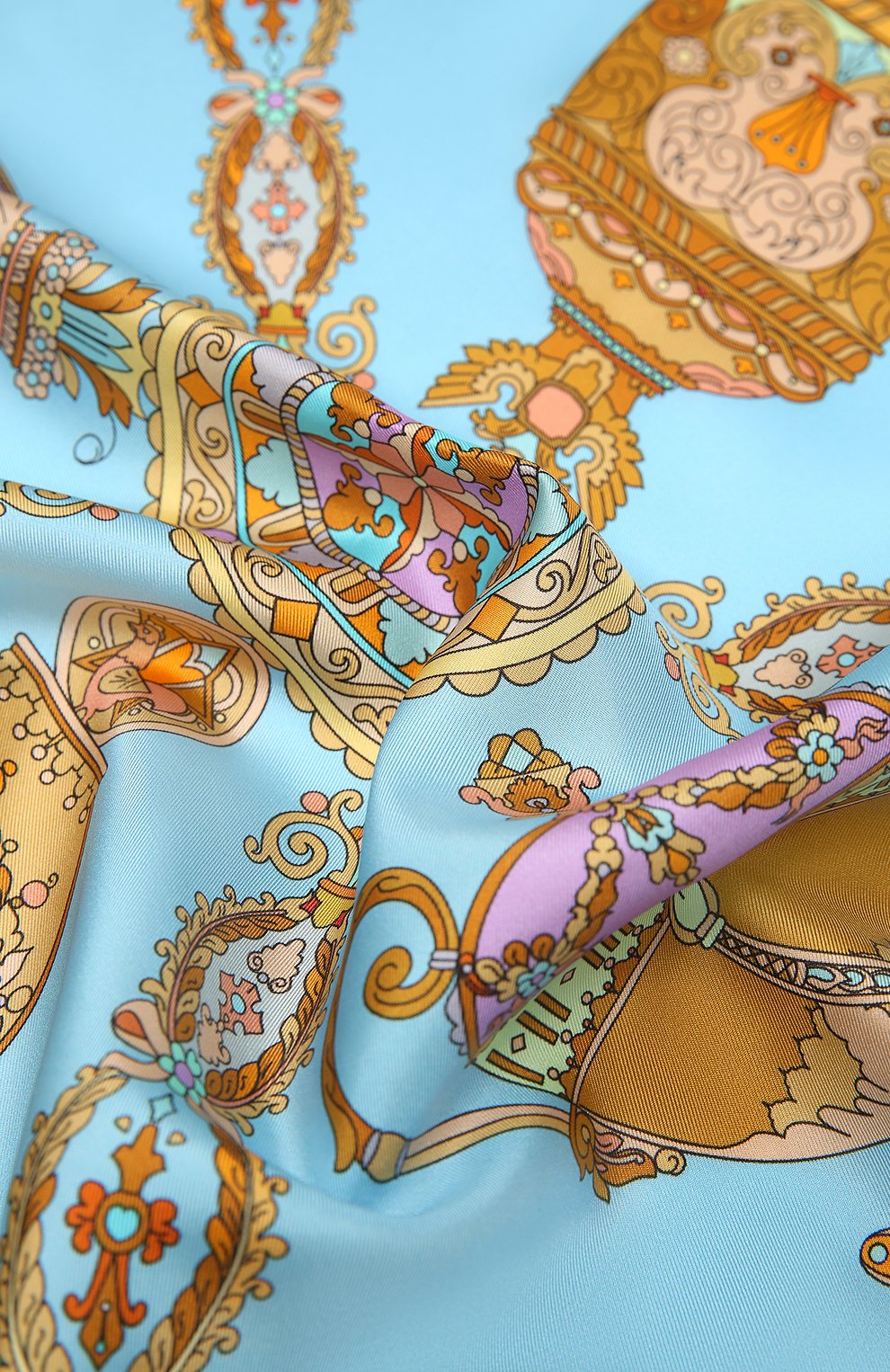 Шелковый платок faberge treasures RADICAL CHIC желтого цвета по цене 17940 руб., арт. 370731.07.02, фото 2 Шелковый платок faberge treasures RADICAL CHIC, арт. 370731.07.02, фото 2