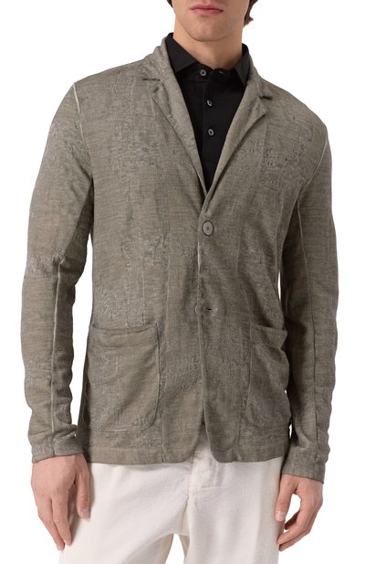 Пиджак изо льна и хлопка TRANSIT, арт. CFUTRZ18531E, фото 4