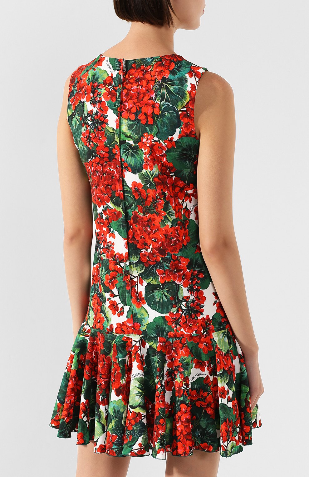 Платье с принтом DOLCE & GABBANA красного цвета по цене 196500 руб., арт. F68C2T/FSRKF, фото 4 Платье с принтом DOLCE & GABBANA, арт. F68C2T/FSRKF, фото 4