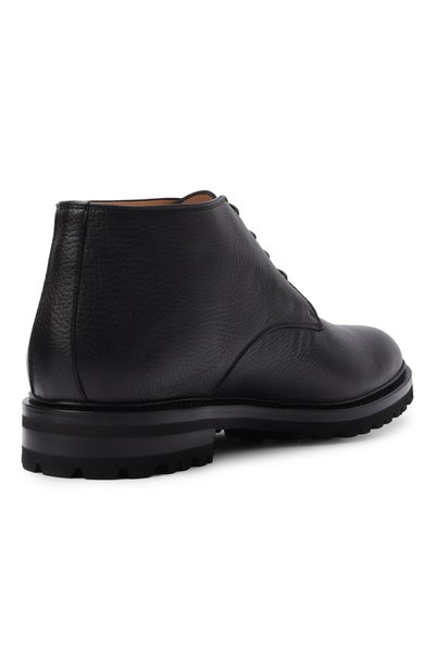 Кожаные ботинки KITON черного цвета по цене 228500 руб., арт. USSA510N00126, фото 4 Кожаные ботинки KITON, арт. USSA510N00126, фото 4
