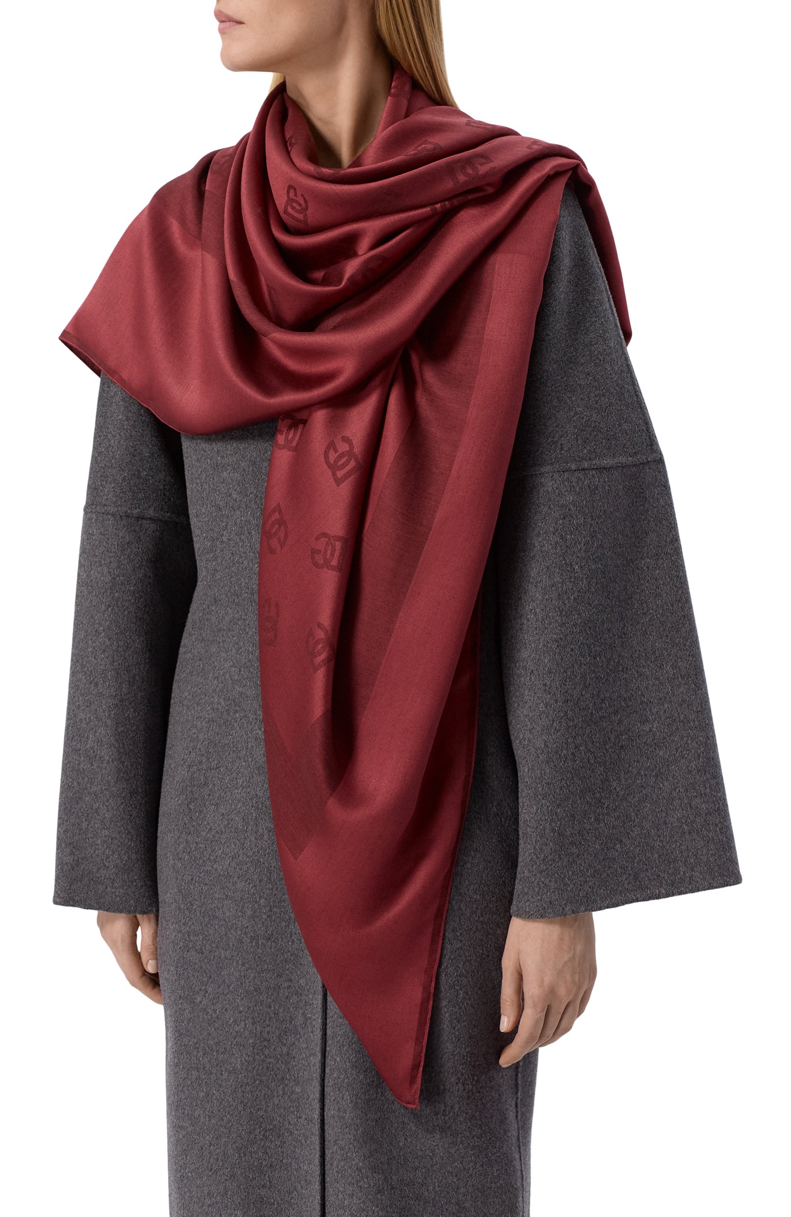 Шаль из шелка и кашемира DOLCE & GABBANA, арт. FS209A/GDD0W, фото 2