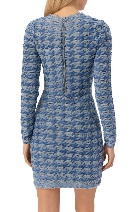 Хлопковое платье M-Halma Diesel A21446/0EGCA Голубой  A21446/0EGCA Фото 3