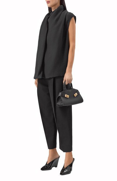 Лакированные мюли FERRAGAMO черного цвета по цене 118500 руб., арт. 01K874/787572, фото 3 Лакированные мюли FERRAGAMO, арт. 01K874/787572, фото 3