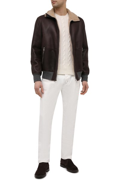 Дубленка BRUNELLO CUCINELLI темно-коричневого цвета по цене 757000 руб., арт. MPMD01737, фото 2 Дубленка BRUNELLO CUCINELLI, арт. MPMD01737, фото 2