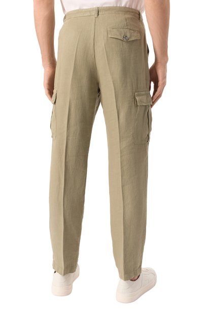 Льняные брюки-карго 120% LINO, арт. 32ALIM29DX/D943/000, фото 4