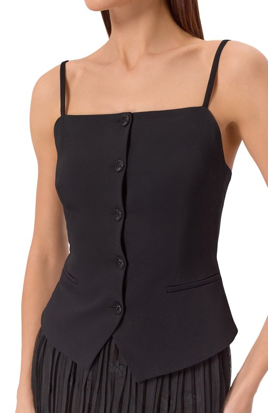 Топ из вискозы HUGO 50553020 Чёрный  50553020 Фото 5