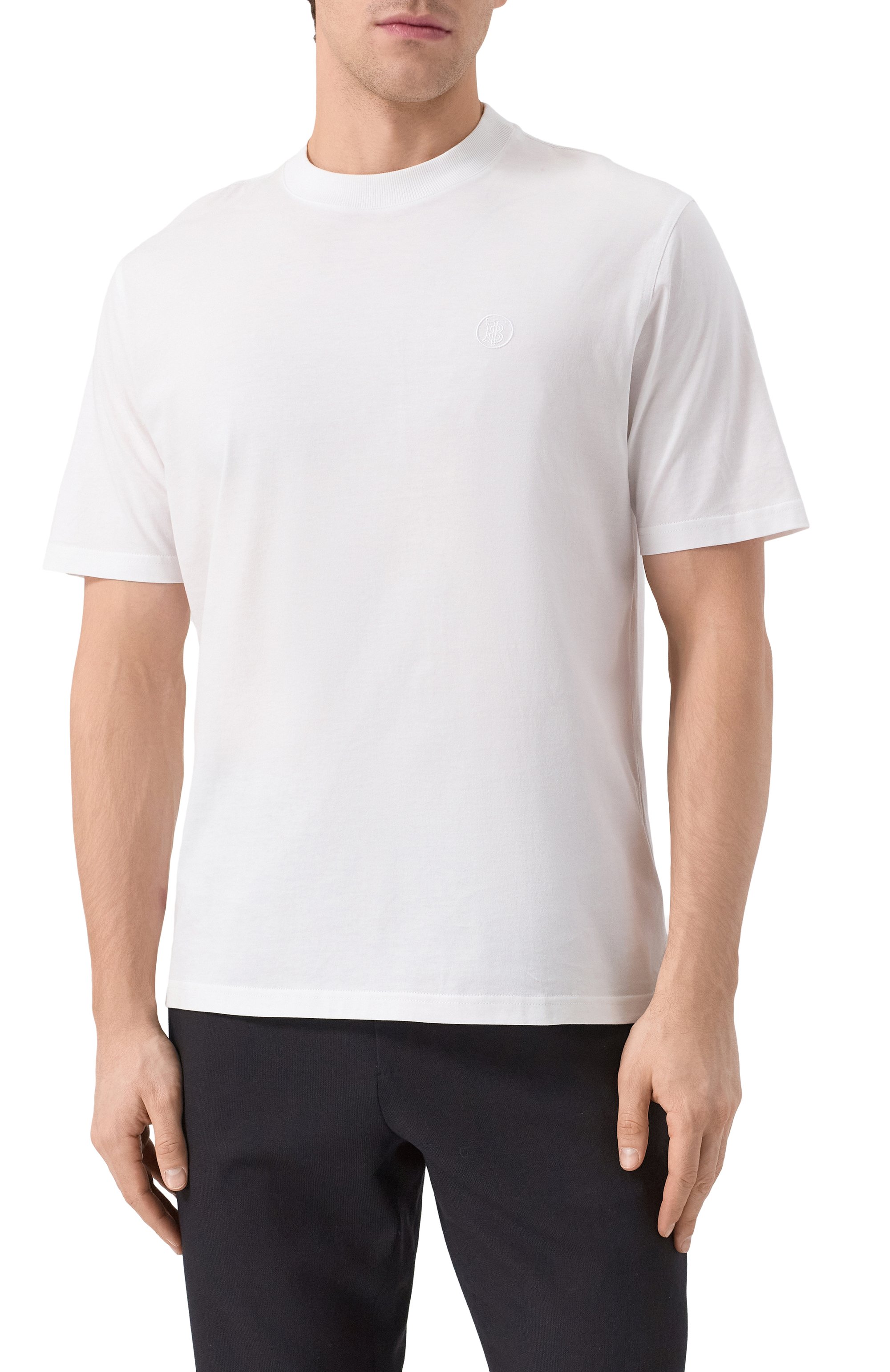 Хлопковая футболка BURBERRY белого цвета по цене 45900 руб., арт. 8041699, фото 3 Хлопковая футболка BURBERRY, арт. 8041699, фото 3