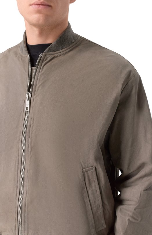 Кожаный бомбер Giorgio Brato GU26S26016NAPSTM Серый  GU26S26016NAPSTM Фото 5