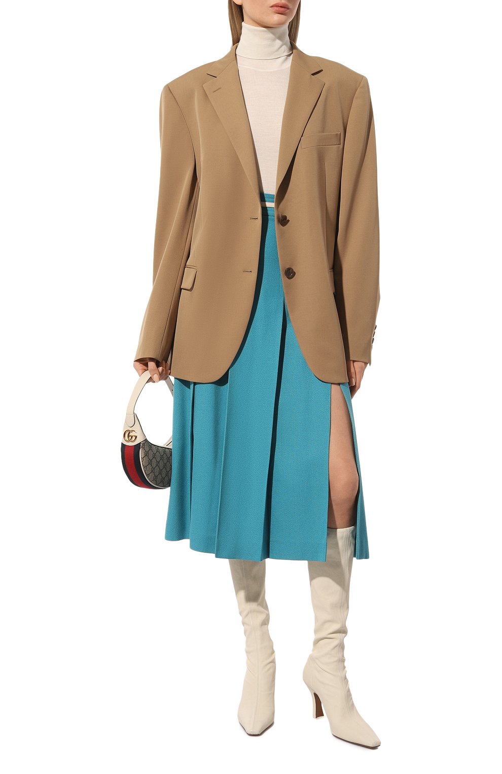 Юбка из вискозы и хлопка GUCCI, арт. 652132 Z8AN0, фото 2