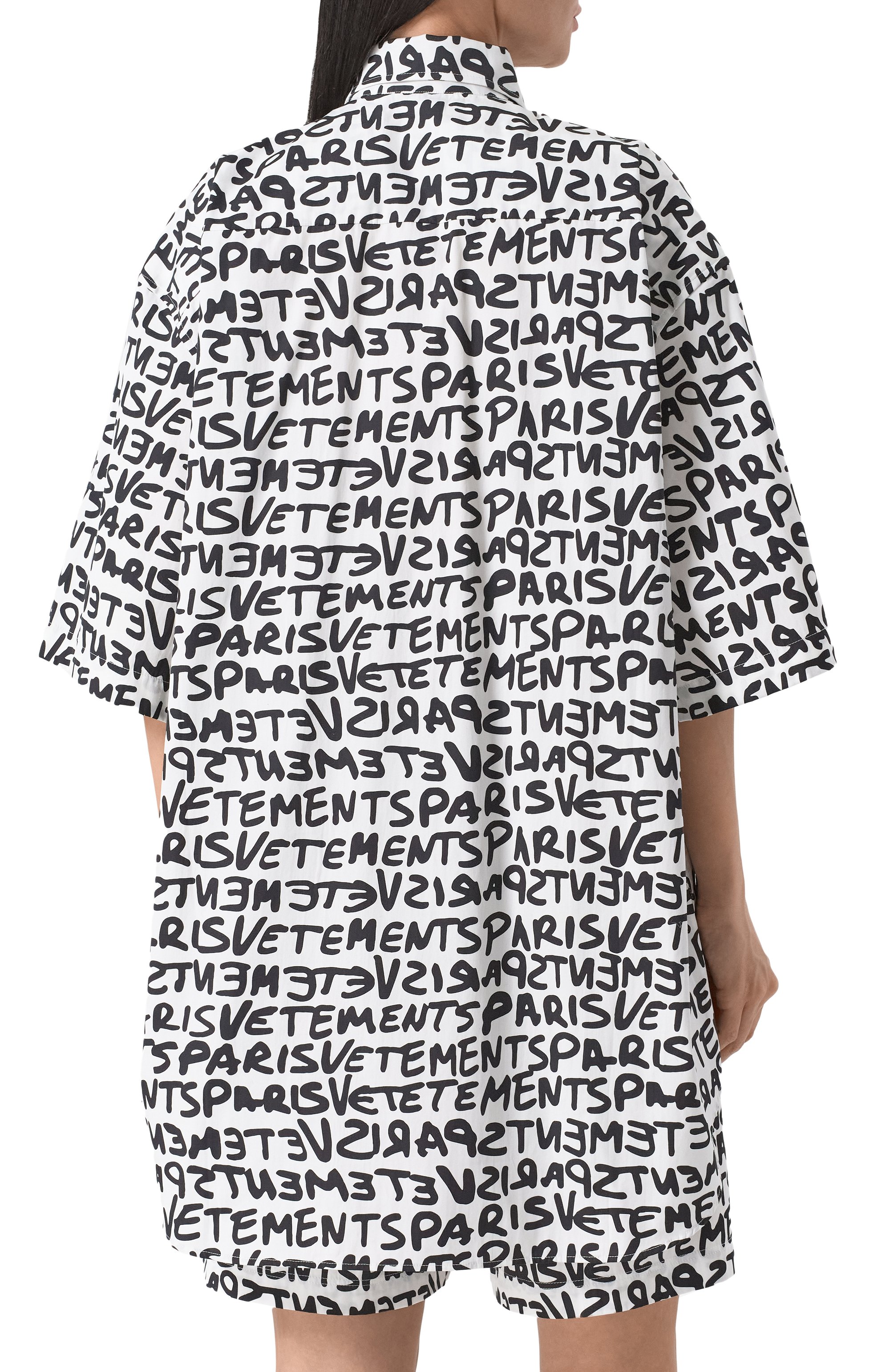 Хлопковая рубашка VETEMENTS, арт. UE64SH800WB, фото 4