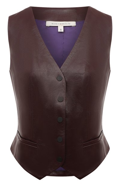 Женский кожаный жилет NOBLE&BRULEE, арт. NB70/040423/2