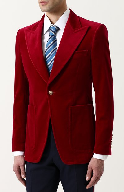 Однобортный вечерний пиджак с остроконечными лацканами GUCCI, арт. 508549/Z409H, фото 3