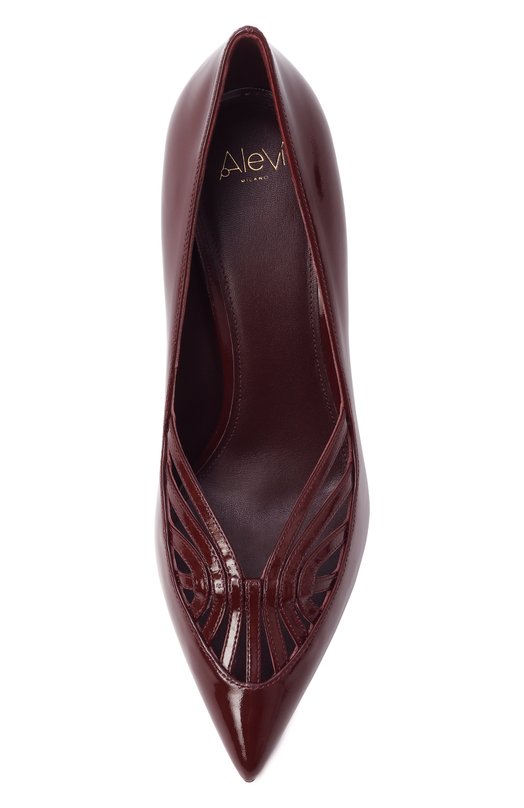 Лакированные туфли Gaia 95 Alevi Milano L26W4002.R.1261345/AMBER CHARME Бордовый  L26W4002.R.1261345/AMBER CHARME Фото 6