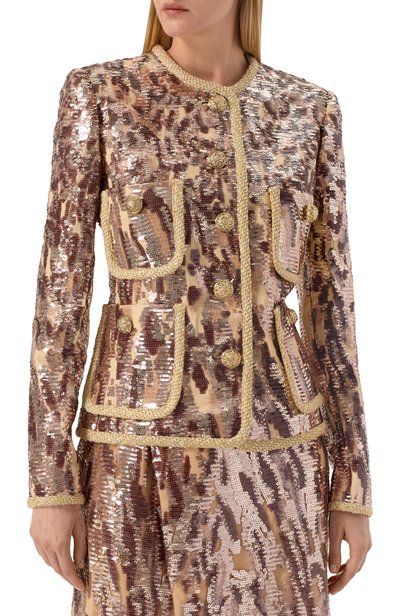 Жакет с отделкой пайетками ELIE SAAB, арт. J0275NP26/YA072, фото 3