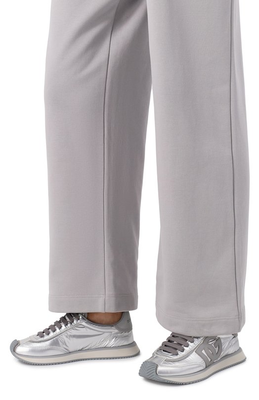 Кожаные кроссовки DG Cushion Dolce & Gabbana CK2288/AE474 Серебряный  CK2288/AE474 Фото 2