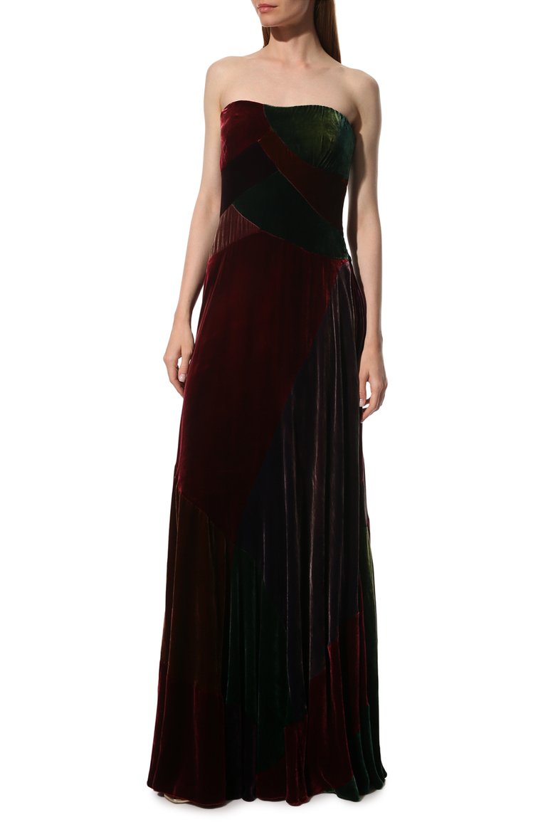 Платье из вискозы и шелка RALPH LAUREN, арт. 290736358, фото 1