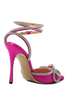 Текстильные туфли double bow 110 MACH & MACH, арт. R212101 FUCHSIA, фото 5