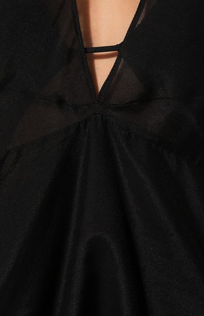 Туника из хлопка и шелка LILA EUGENIE черного цвета по цене 42050 руб., арт. 2324 MINI, фото 5 Туника из хлопка и шелка LILA EUGENIE, арт. 2324 MINI, фото 5