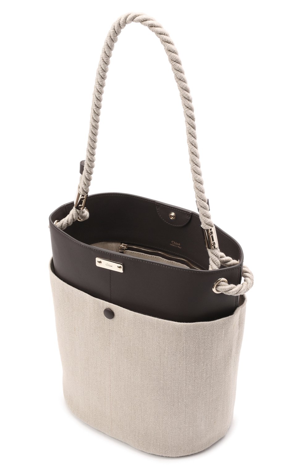 Сумка CHLOÉ кремового цвета по цене 205500 руб., арт. CHC22SS483G11, фото 5 Сумка CHLOÉ, арт. CHC22SS483G11, фото 5