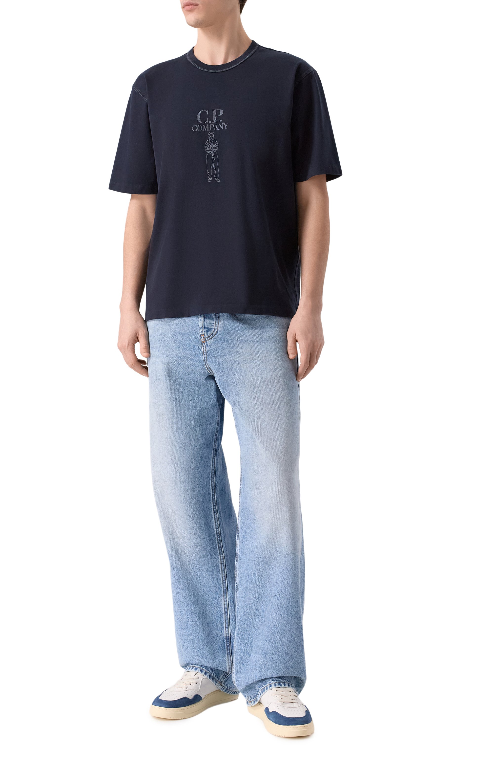 Хлопковая футболка C.P. COMPANY, арт. 20CMTS120A/110580W, фото 2