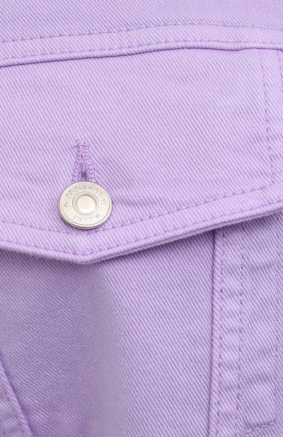 Джинсовая куртка MSGM сиреневого цвета по цене 42400 руб., арт. 3041MDH45T 217279, фото 5 Джинсовая куртка MSGM, арт. 3041MDH45T 217279, фото 5