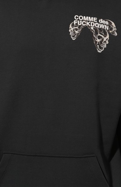 Хлопковое худи COMME DES FUCKDOWN, арт. CFABM01335, фото 5