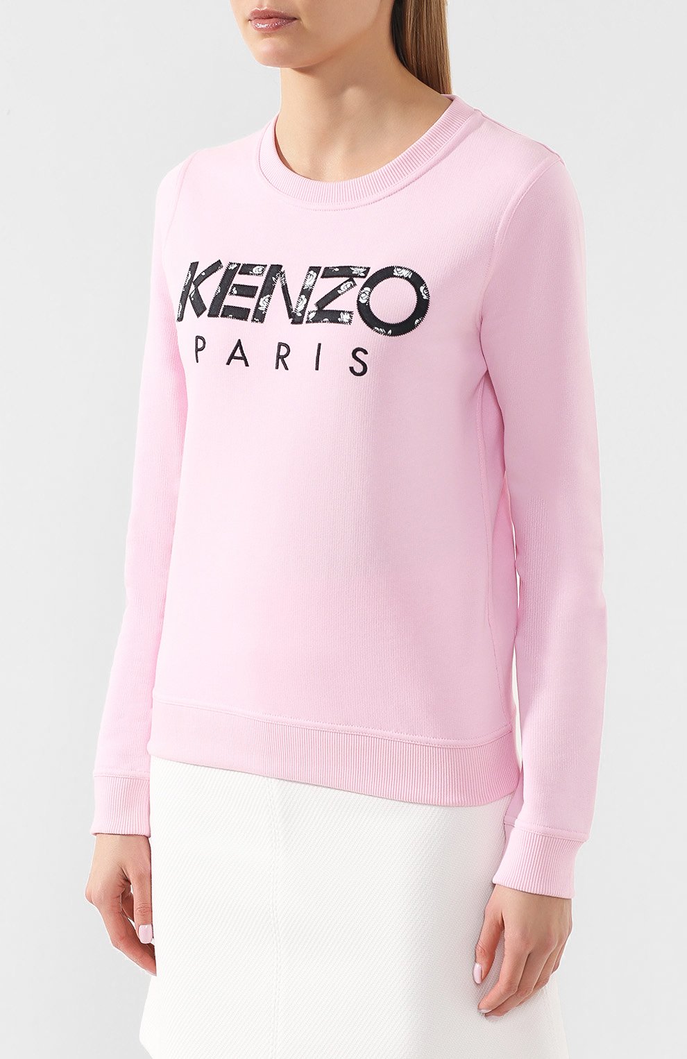 Хлопковый свитшот KENZO розового цвета по цене 16550 руб., арт. 2SW775952, фото 3 Хлопковый свитшот KENZO, арт. 2SW775952, фото 3