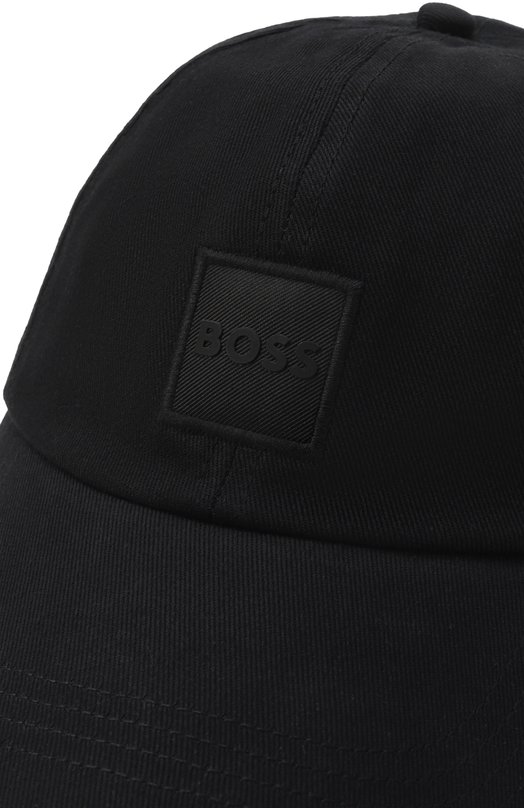 Хлопковая бейсболка BOSS Orange 50535555 Чёрный  50535555 Фото 4
