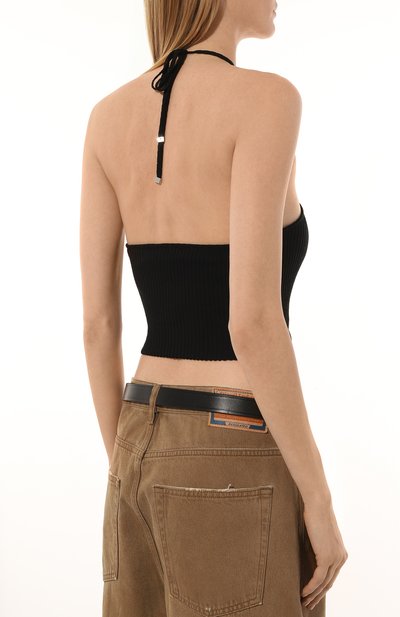 Топ из хлопка и шелка AMIRI, арт. AWTPHT1003, фото 4