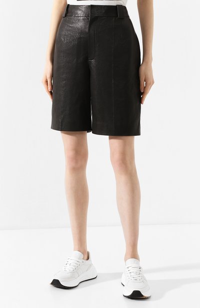 Кожаные шорты SAINT LAURENT, арт. 615750/YC2IF, фото 3