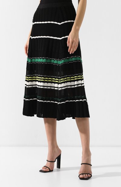 Юбка из смеси хлопка и шелка PROENZA SCHOULER черного цвета по цене 58650 руб., арт. R1917198-KC054, фото 3 Юбка из смеси хлопка и шелка PROENZA SCHOULER, арт. R1917198-KC054, фото 3