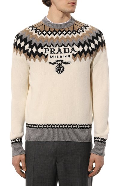 Кашемировый свитер PRADA, арт. UMB340-10P8-F0040-212, фото 3