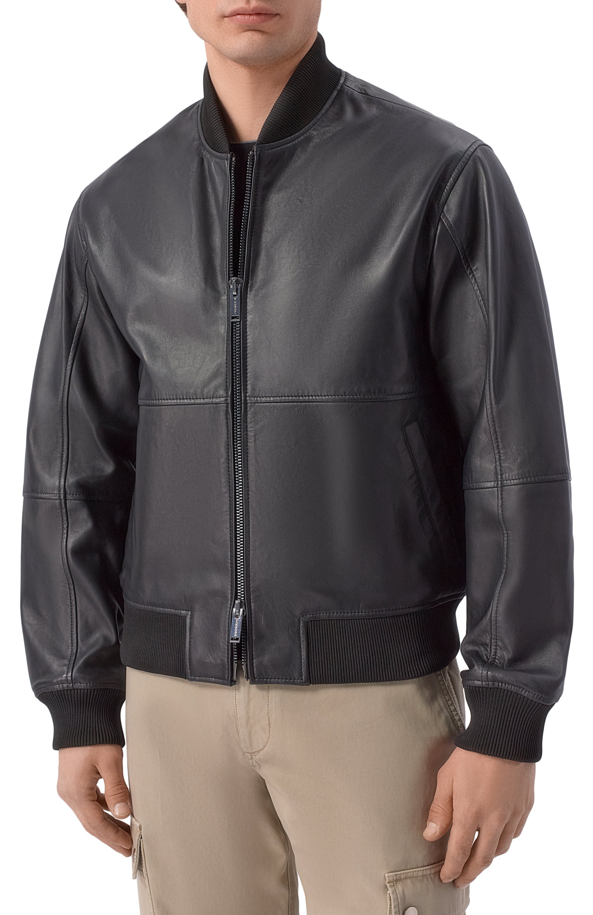 Кожаный бомбер ICEBERG, арт. 26EI1P0Z011, фото 3