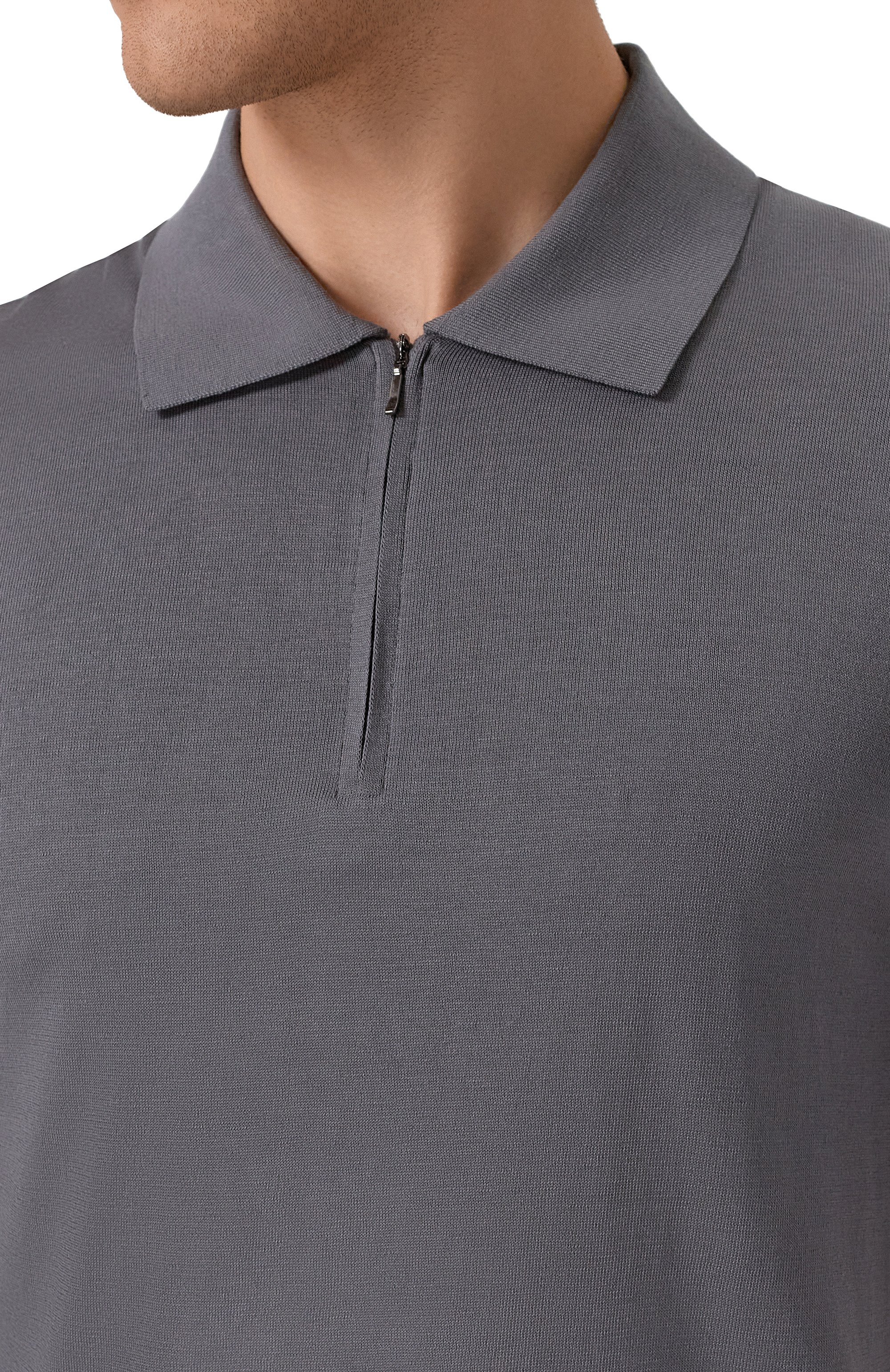 Поло из шелка и хлопка 12 STOREEZ, арт. 131229, фото 5