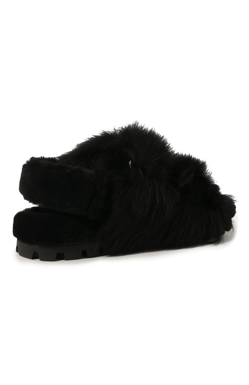 Меховые сандалии MIU MIU, арт. 5X579D-173-F0002-A010, фото 5